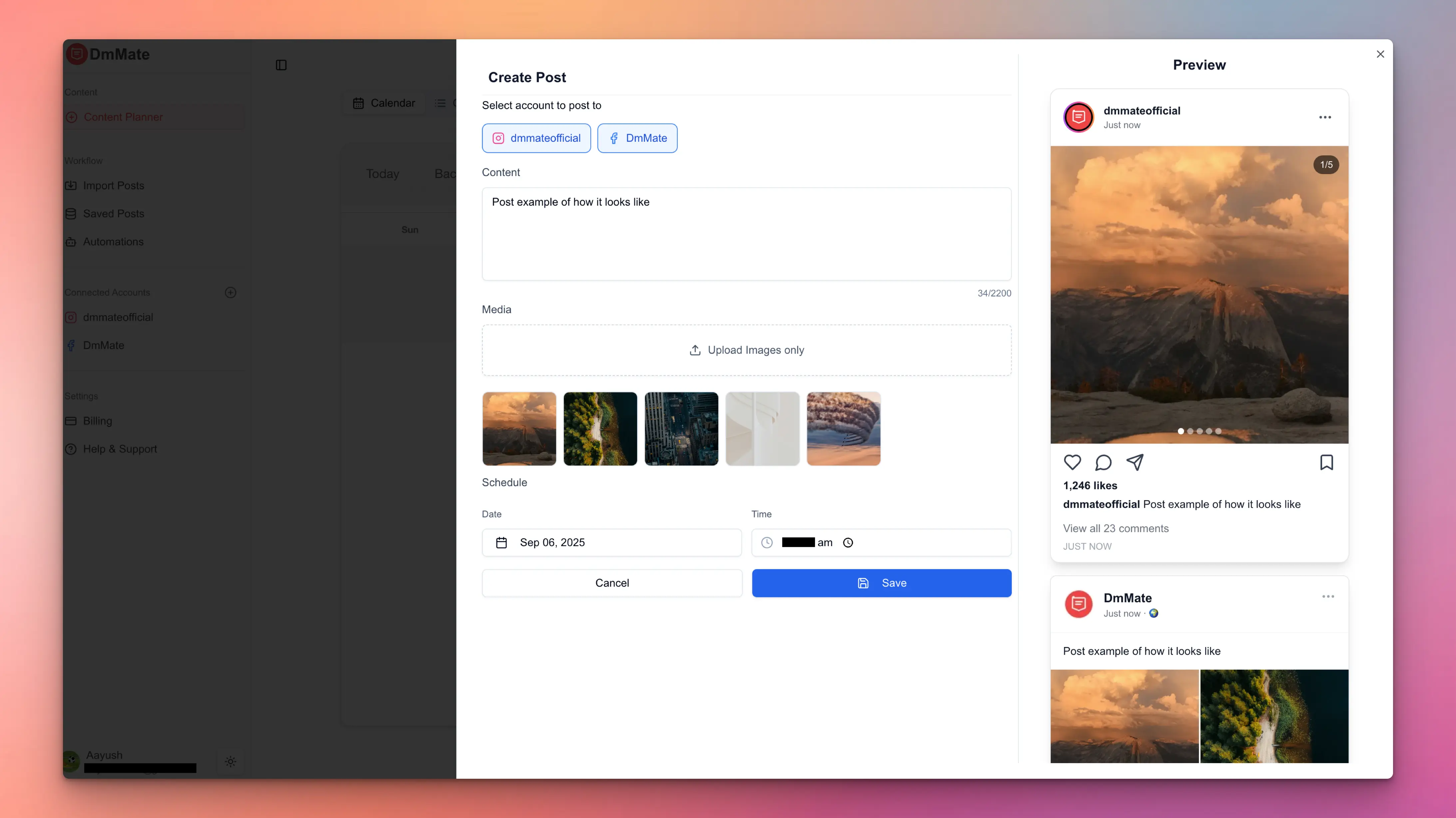 Content Publisher Screenshot